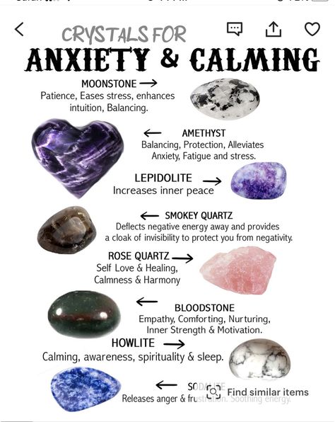 Gemstones Chart, Crystal Healing Chart, Crystals Healing Properties, Spiritual Crystals, Crystal Healing Stones, Triple Moon, Crystal Magic, Crystal Meanings, Rocks And Gems