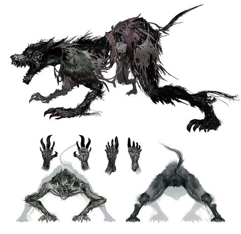 Scorge Beast Art - Bloodborne Art Gallery Bloodborne Concept Art, Sif Dark Souls, Bloodborne Art, Dark Souls Art, Dark Disney, Werewolf Art, 다크 판타지, Monster Concept Art, Bloodborne