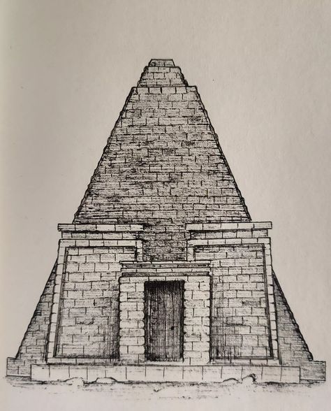 Sudan Pyramids, Pyramid Sketch, Pyramids Drawing, Sudan Architecture, Meroe Pyramids, Nubian Pyramids, Pyramid Drawing, Limestone Block, Sketches Easy