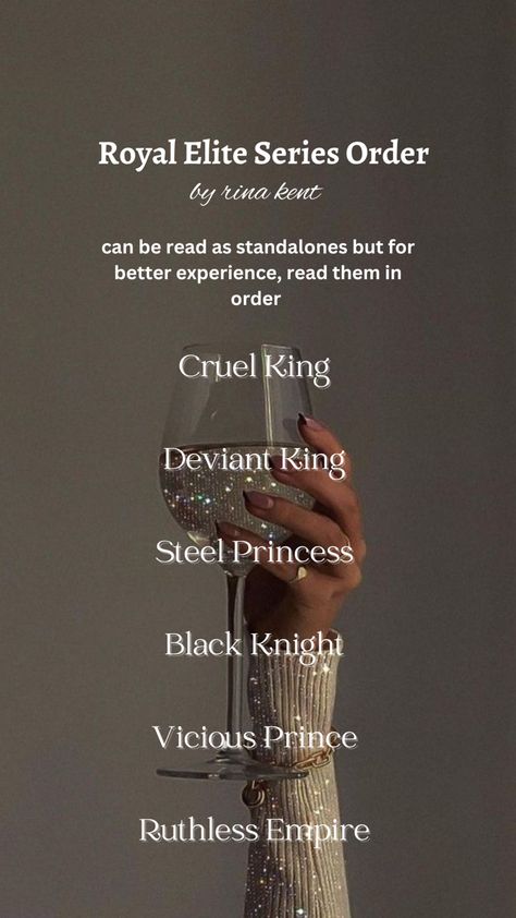 Court High Series, Rise Of A Queen Rina Kent, Highschool Romance Books, Rina Kent Books Order, Royal Elite Series, Romance Books Worth Reading, Fiction Books Worth Reading, Book Hangover, Romance Series Books