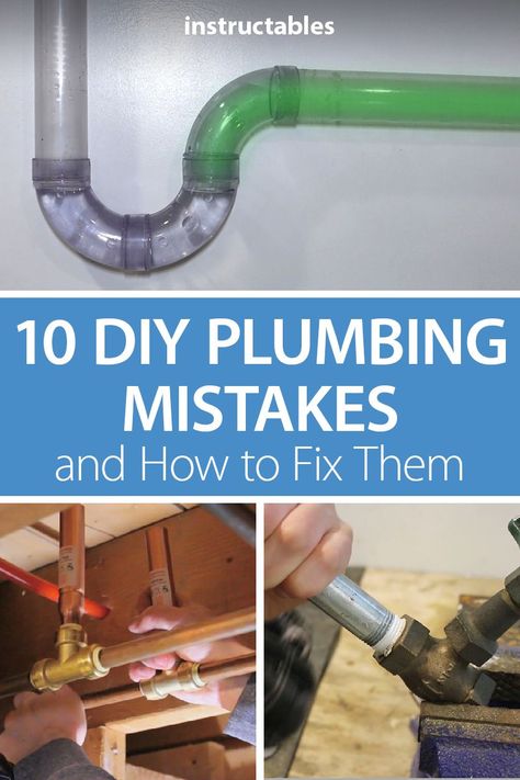 Learn about 10 common plumbing mistakes that beginners make and how they can be avoided and fixed. #home #renovation #soldering #pipes #plumber Newton Massachusetts, Pex Plumbing, Diy Home Decor For Apartments, Easy Home Improvement Projects, Clapboard Siding, Plumbing Problems, Plumbing Installation, Diy Plumbing, Plumbing Repair