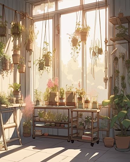 AI rendering of sunlight glowing through the window of a plant room Plant Window Aesthetic, Plant Window, Window Drawing, Window Plants, Plant Room, Window Light, Plant Aesthetic, Lo Fi, Interior Wall Design