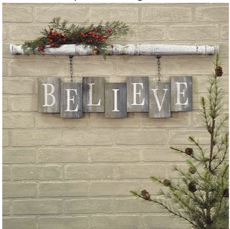 DIY Christmas Decorating Ideas from Pinterest Barn Board Crafts, Crafts Pictures, Spindle Crafts, Sign Letters, Barn Wood Crafts, Christmas Decorating Ideas, Country Christmas Decorations, Barn Board, Christmas Wood Crafts