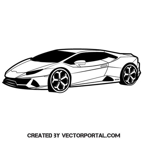 Sports Cars Lamborghini, Drawings For Boyfriend, Cool Car Drawings, Car Vector, Cars Coloring Pages, Car Design Sketch, Car Illustration, Car Sketch, Lamborghini Huracan