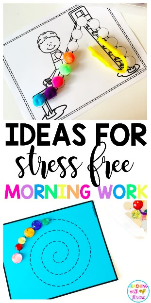 Free Morning Work, Kindergarten Morning Work, Morning Tubs, Morning Activities, Preschool Centers, Preschool Fine Motor, Activities Kindergarten, Kindergarten Centers, Kindergarten Teaching