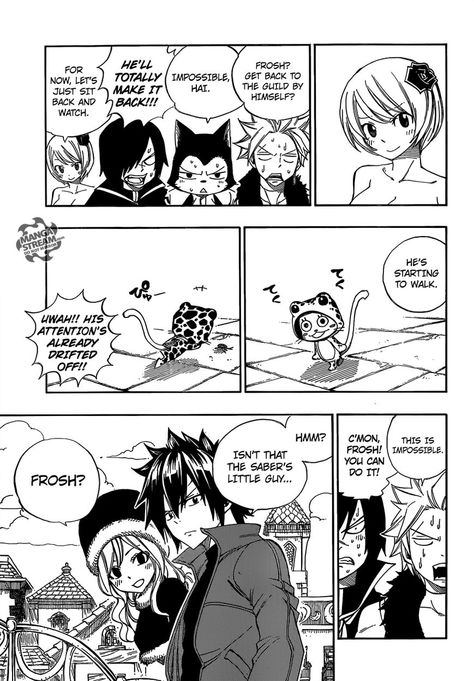 Fairy Tail 374.5 this chapter was so funny =p Frosch Fairy Tail, Side Smile, Sting Eucliffe, Gajeel X Levy, Juvia And Gray, Read Fairy Tail, Fairy Tail Funny, Fairy Tail Family, Manga Wall