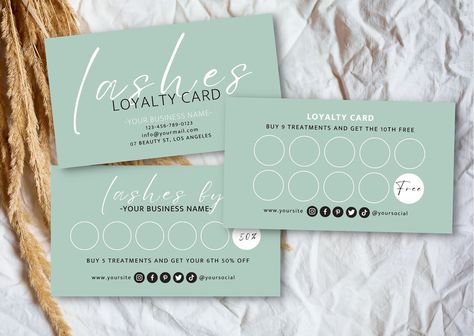 Lashes Loyalty Card Template, Printable Lash Tech Loyalty Card, Beauty Rewards Card, Modern Lash Artist Loyalty Card, Boho Loyalty Cards Shein Ideas, Loyalty Card Design, Loyalty Card Template, Retirement Party Invitations, Small Business Cards, Loyalty Cards, Card Templates Printable, Lash Tech, Grafic Design