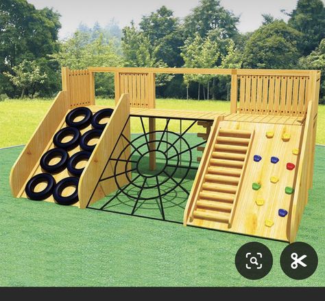 Backyard Climbing, Diy Kids Playground, Herb Growing, Wooden Playground, Kids Backyard Playground, Climbing Frames, Play Area Backyard, Backyard Kids Play Area, Kids Climbing