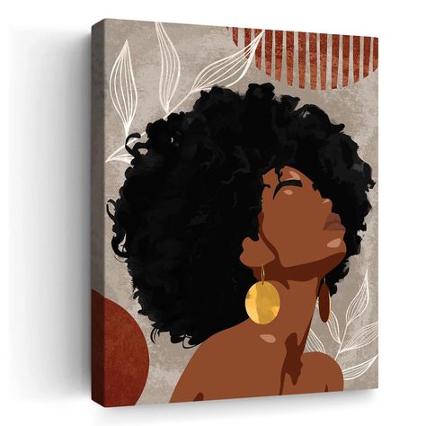 PRICES MAY VARY. Boho Black Woman Art Wall Decor - Add A Unique Touch To Your Laundry Room With This African Canvas Wall Art! This Black Women Art Is The Perfect Addition To Your Laundry Wall. Black Boho Wall Art It Would Also Make The Perfect Gift For A House Proud Friend Or Loved One. This Black Female Canvas Art Is The Ideal Finishing Touch To Your Home Decor. Premium Materials - The African American Woman Wall Art Best Quality Canvas For Texture And Finish; African Woman Canvas Wall Art Prem Black Art Ideas, Black Woman Wall Art, Bohemian Artwork, Abstract Painting Acrylic Modern, Laundry Wall, Boho Artwork, Wall Art Bohemian, African Wall Art, Woman Wall Art