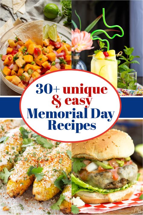 Memorial Day recipes. Memorial Day Recipes Healthy, Memorial Day Bbq Menu Ideas, Vegetarian Memorial Day Recipes, Memorial Day Weekend Party, Memorial Day Apps, Garlic Hummus Recipe, Memorial Day Recipes, Patriotic Recipes, Summer Pasta Dishes