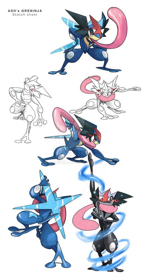 Commission: Ash's Greninja by zacharybla on DeviantArt Kartu Pokemon, Pokémon Heroes, Pokemon Kalos, Pokemon Sketch, Pokemon Poster, Pikachu Art, Mega Pokemon, Cool Pokemon Wallpapers, Oc Pokemon