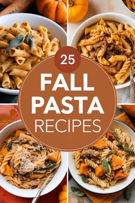 Fall pasta recipes are the ultimate comfort food. These hearty dishes combine comforting carbs with seasonal flavors like pumpkin, squash, sage, and nuts in creamy or savory sauces. Get ready for cozy evenings with these easy and delicious recipes. Fall Pasta Recipes, Fall Pasta Dishes, Autumn Pasta Recipes, Fall Pasta, Comfort Pasta, Buffalo Chicken Pasta, Pumpkin Seed Recipes, Squash Pasta, Pumpkin Pasta