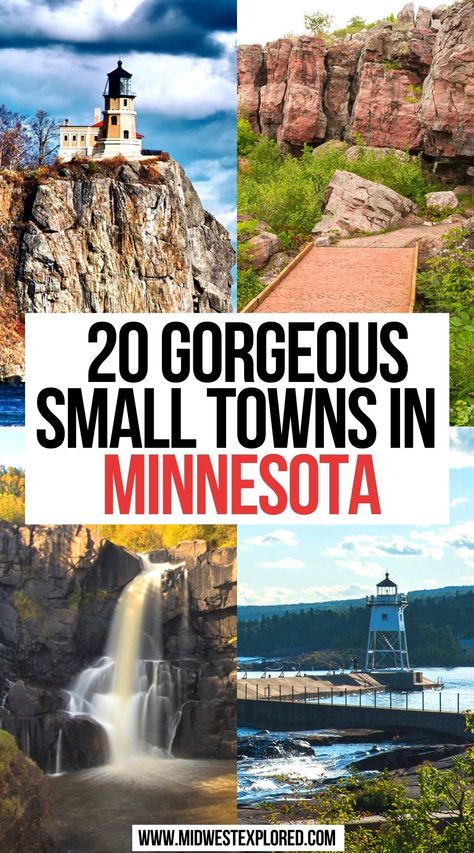 Gorgeous Small Towns in Minnesota Minnesota Adventures, Travel Minnesota, Midwest Road Trip, Minnesota Travel, Midwest Travel, Visit Places, Travel Bucket List Usa, Visit Usa, Usa Travel Guide