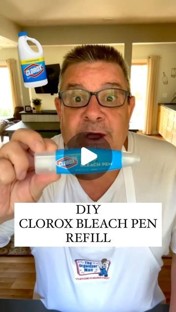 Daniel Cunningham on Instagram: "Clorox Bleach Pen - DIY REFILL I can’t find the Clorox bleach pans anymore and I really used them often. Here’s a great do it yourself refill. #Bleach #Clorox #CloroxBleachPen #Bleach #Laundry #Tips #Organizer #Tips #Tricks #TipsAndTricks #Hacks #DIY #FYP" Bleach Gel Diy, Bleach Pen Diy, Clorox Bleach Pen, Organizer Tips, Kitchen Aide, Clorox Bleach, Bleach Pen, Laundry Tips, Pen Diy