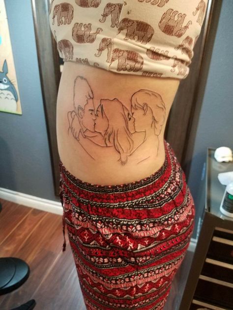 Bisexual Tattoos For Women, Woodwork Tattoo, Bisexual Tattoo Ideas, Bi Tattoos, Bisexual Tattoo, Poulsbo Washington, Pride Tattoo, Bad Tattoos, Tattoo Inspo