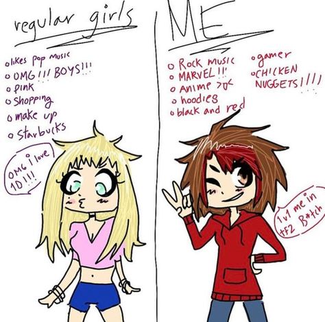 Im Not Like Other Girls Cringe, I'm Not Like Other Girls Cringe, Not Like Other Girls Cringe, Cringe Shirts, Others Vs Me, I'm Not Like Other Girls, Unique Person, Mary Sue, Creative Drawing Prompts