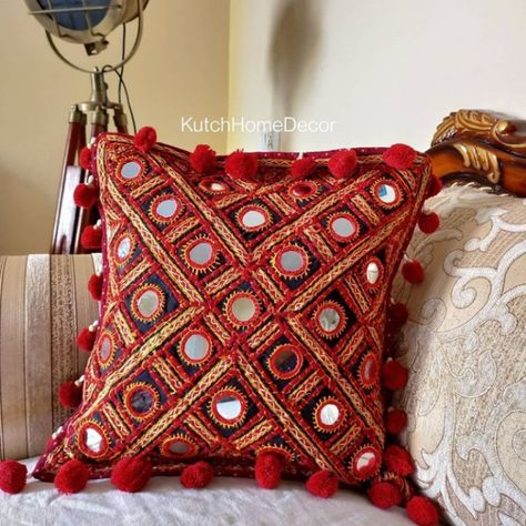 Please subscribe my YouTube channel Samfree Styles Samfree Styles, Glass Table Decor, Diy Cushion Covers, Woolen Craft, Pom Crafts, Kutch Work, Subscribe My Youtube Channel, Handmade Cushion Covers, Cushion Cover Designs