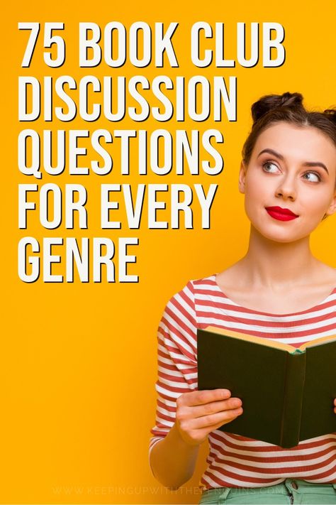 75 Book Club Discussion Questions For Every Genre — Keeping Up With The Penguins Book Club Printables, Book Club Discussion Questions, Book Club Discussion, Book Club Parties, Book Club Questions, Best Books List, Life Planning, The Penguins, Speculative Fiction