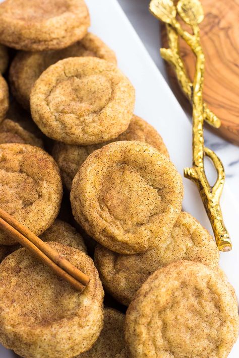 Ginger Snickerdoodles, Cookies Videos, Orange Recipes Dessert, Ginger Cookies Christmas, Orange Cookies, Snickerdoodle Cookies, Cinnamon Cookies, Stay Soft, Snickerdoodle Cookie Recipes