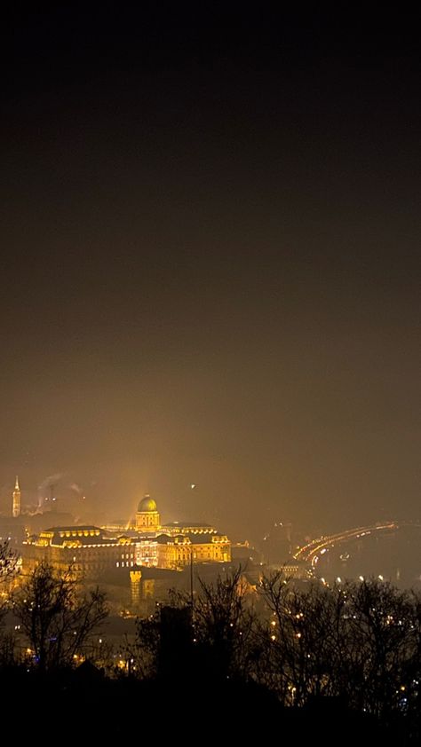 #budapest #night #newyear #light Budapest Aesthetic, Dream Places, Budapest, Travel, Quick Saves