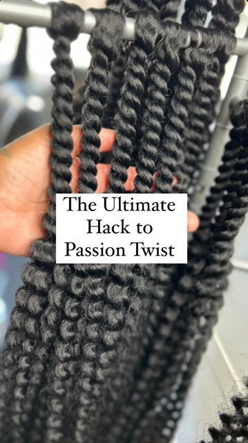 Parting Chart For Passion Twists, Parting For Passion Twists, Braids With Passion Twist Hair, Parting Hair For Passion Twist, Passion Twists With Rubber Bands, Twist On Straight Hair, Passion Twist With Rubber Band, Short Passion Twists With Curls, Human Hair Twists Extensions