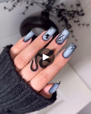 151K views · 559 reactions | The spookiest nail set😋 | The spookiest nail set😋 | By MetDaan Makeup | Black is the choice for the
season and that is something you can never go wrong with. A spider on your nails might
actually be the best idea here. Will this be something you
choose 1 day? Metdaan Makeup, Makeup Scary, Halloween Makeup Scary, The Choice, Be The Best, Short Nails, 1 Day, Halloween Makeup, You Choose