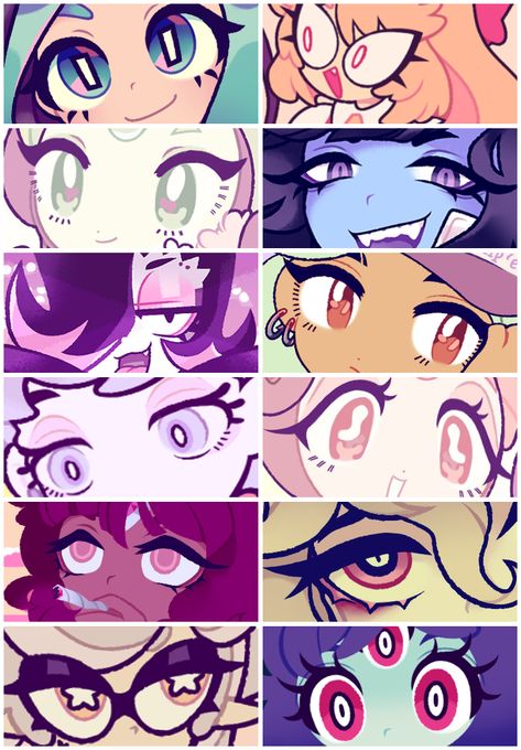 Different Eyes, Kunstjournal Inspiration, Drawing Expressions, Anime Eye Drawing, Arte Inspo, Anime Drawings Tutorials, 영감을 주는 캐릭터, Anime Eyes, Cute Art Styles