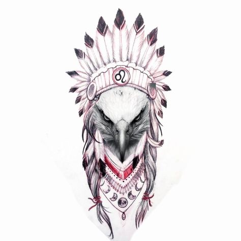 Native Eagle Tattoo, Apache Indian Tattoo, Native American Eagle Tattoo, American Eagle Tattoo, Eagle Tattoo Design, Native American Tattoo Designs, Native American Eagle, Eagle Artwork, Apache Indian