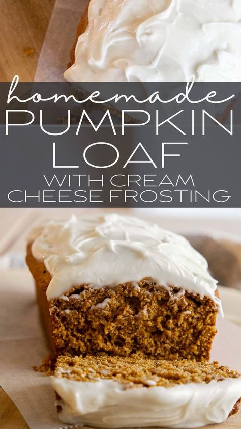 Pumpkin Spice Loaf With Cream Cheese, Easy Pumpkin Loaf With Cream Cheese, Pumpkin Loaf Recipe With Cream Cheese, Cream Cheese Icing For Pumpkin Bread, Pumpkin Loaf With Cream Cheese Frosting, Cream Cheese Frosting For Pumpkin Bread, Pumpkin Cream Cheese Loaf, Pumpkin Bread With Cream Cheese Frosting, Pumpkin Loaf With Cream Cheese