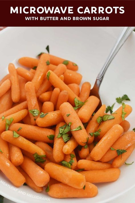 How To Cook Carrots In Microwave, Steam Carrots In Microwave, Steamed Carrots In Microwave, Microwave Carrots, Steamed Carrots Recipe, Steam Carrots, Steamed Baby Carrots, Cooked Baby Carrots, Sweet Baby Carrots