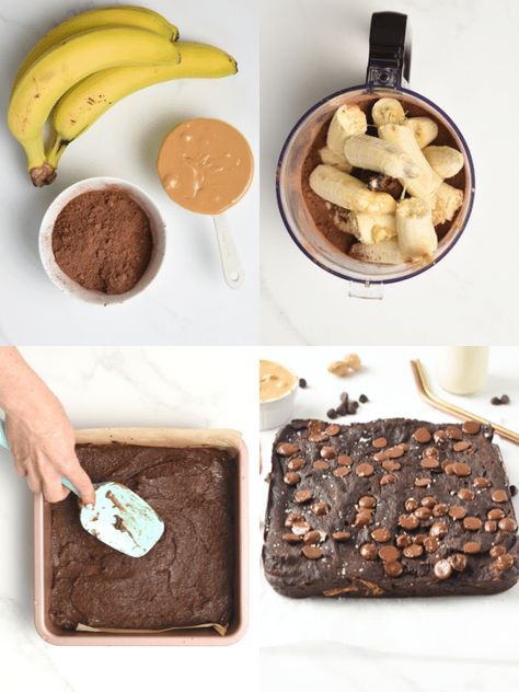 Pb2 Brownies, 3 Ingredient Brownies, Chocolate Peanut Butter Brownies, Brownie Recipes Healthy, Cocoa Brownies, Banana Brownies, Butter Brownies, 2024 Recipes, Protein Brownies