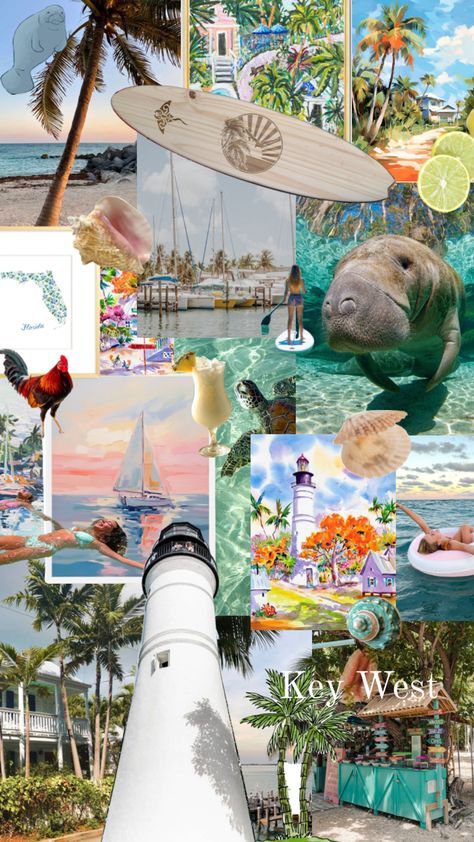 Key west Florida collage Florida Collage, Key West Florida, Summer 24, Florida Keys, Beach Holiday, Key West, Us Travel, Girls Trip, Your Aesthetic