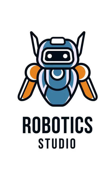 Robotics Logo, Logo Design Ideas Creative, Robot Logo, Humor Comics, Carpet Stores, Logo Design Ideas, Company Logo Design, Studio Logo, Grey Carpet