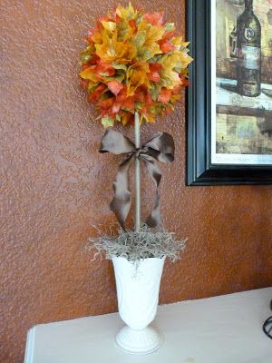 Fall Topiary Diy, Diy Topiaries, Fall Topiary, Fall Topiaries, Topiary Diy, Thanksgiving Projects, Fall Stuff, Fall Deco, Autumn Decorating