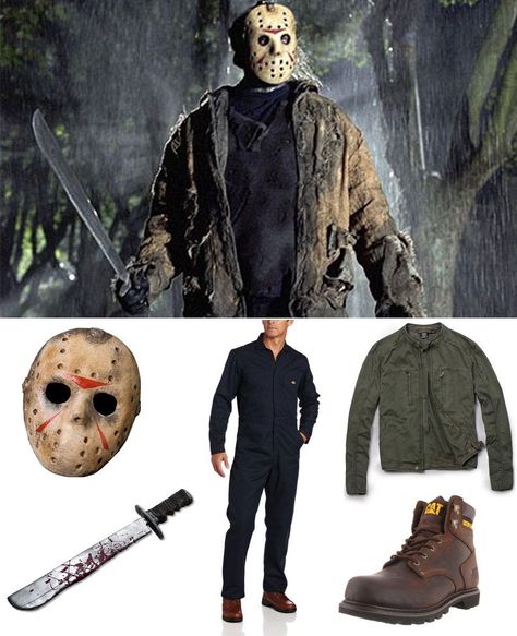 The Iconic Jason Voorhees Costume A Legendary Friday the 13th Phenomenon Jason Voorhees Outfit, Jason Voorhees Halloween Costume, Jason Halloween Costume, Jason Costume, Jason Part 2, Jason Voorhees Costume, Apocalypse Outfit, Halloween Jason, Movie Outfit