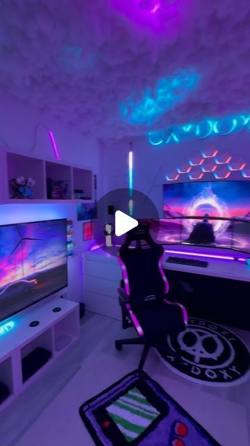 OXYDOXYTV on Instagram: "I love this trend too much 🤩💫 #gamingroom #gamingsetup #setup #gaming" Gaming Room Setup Bedrooms, Setup Gaming, Gaming Setups, Gaming Room Setup, Room Setup, April 21, Gaming Setup, Game Room, Too Much