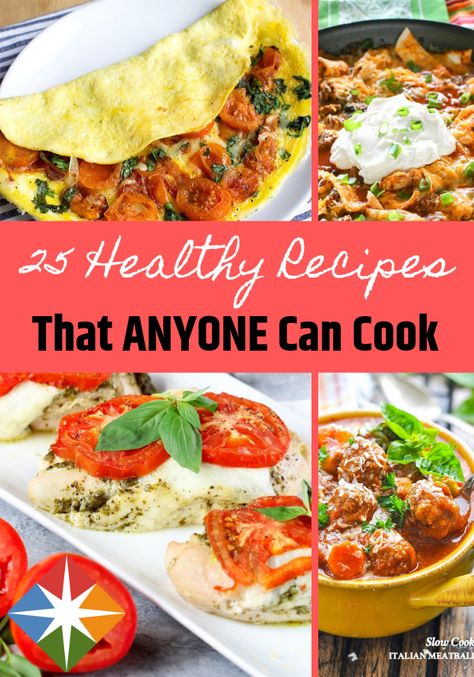 25 Healthy Recipes Absolutely Anyone Can Cook Easy Vegetarian Curry, Anyone Can Cook, Baked Pesto Chicken, Healthy Chicken Parmesan, Dinner Choices, Complex Carbs, Pancake Recipe Easy, Stuffed Sweet Potato Healthy, Vegetarian Curry