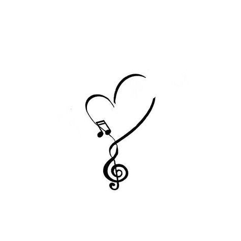 Music And Travel Tattoo, Music Healing Tattoo, Heart Music Tattoo, Love Music Tattoo, Small Music Tattoos, Music Notes Tattoo, Unusual Tattoo, Tato Henna, Music Note Tattoo