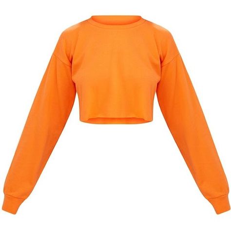 Hot Orange Cut Off Crop Longsleeve Sweater ($18) ❤ liked on Polyvore featuring tops, sweaters, cropped sweater, orange top, orange crop top, long sleeve crop sweater and cut-out crop tops Cut Off Sweater, Pull Orange, Sleeve Crop Sweater, Orange Long Sleeve Shirt, Hot Orange, Orange Cut, Orange Crop Top, Neon Outfits, Mode Chanel