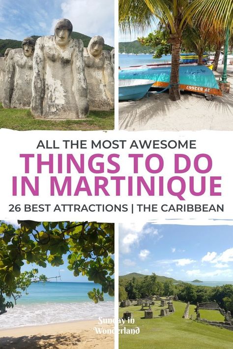 Planning a trip to the Caribbean? Check out this blog post with the 26 best things to do in Martinique! | Martinique Travel | What to do in Martinique | What to see in Martinique | Tourist Attractions in Martinique | The French West Indies | The Antilles | The Caribbean Trip | Honeymoon in the Caribbean Beach Vacation Locations, Martinique Island, Beach Vacation Essentials, Travel New Mexico, French West Indies, Beach Vacation Style, Caribbean Vacation, Paradise Travel, Caribbean Destinations