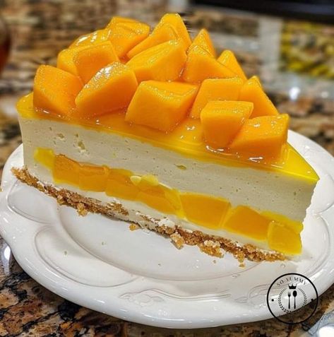 So Yummy Recipes Cheesecake Cake Recipes, Cookies And Cream Cheesecake, Mango Tango, Mango Cheesecake, Dairy Free Cream, Cheesecake Mousse, Cheesecake Cake, Refreshing Desserts, Cheesecake Bars