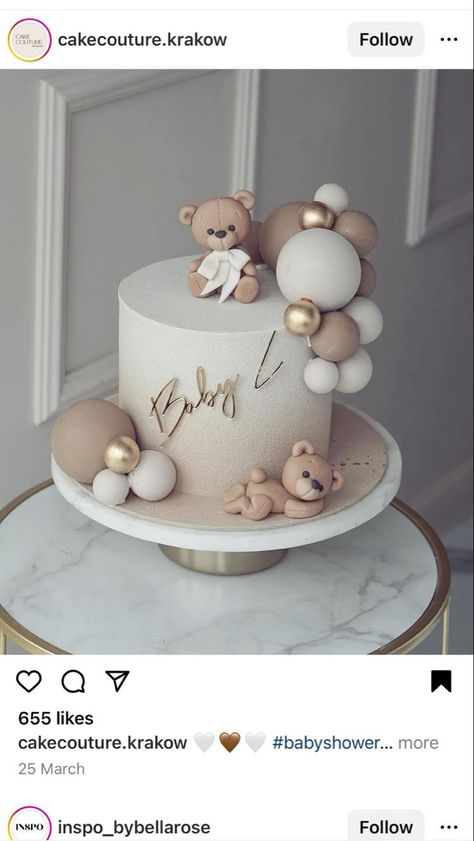 Gender Reveal Cake With Teddy Bears, Bearly Wait Cake Ideas, Oh Baby Cake Ideas, Brith Cake, Bear Themed Baby Shower Cake, Teddy Bear Gender Reveal Cake, Bearly Wait Baby Shower Cake, Teddy Bear Cake Ideas, Baby Shower Bear Cake