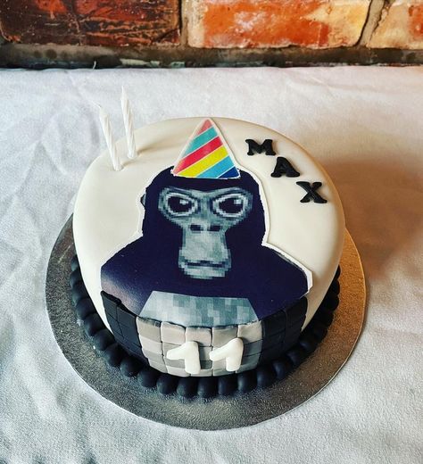 Gorilla Tag Birthday, 9th Birthday Cake, Sonic Cake, Gorilla Tag, Laser Tag Birthday, Video Games Birthday, Candy Cakes, 9th Birthday Parties, Themed Birthday Cakes