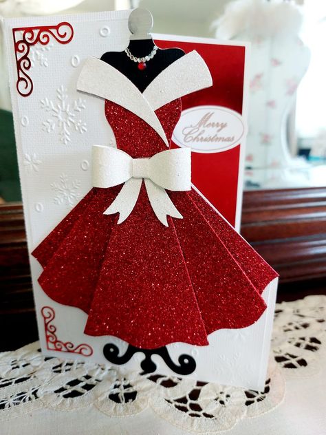 Paper Dress Art, Umbrella Cards, Homemade Holiday Cards, Handmade Greeting Card Designs, Teachers Day Card, Dress Card, Wedding Cards Handmade, Handmade Gift Tags, Card Making Tutorials