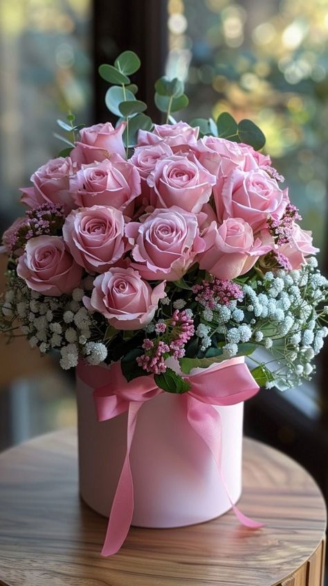 Happy Birthday Flowers Gif, Birthday Flowers Bouquet, Birthday Wishes Flowers, Rose Flower Pictures, Birthday Wishes Cake, Flowers Birthday, Anniversary Flowers, Boquette Flowers, Flower Arrangements Simple