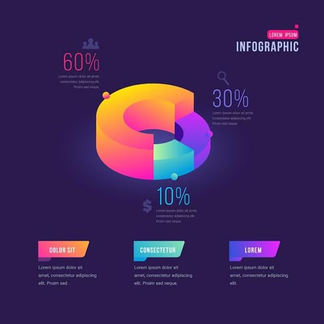 3d Gradient, Business Symbols, Process Chart, Chart Infographic, Hard Surface Modeling, Data Visualization Design, Graphic Design Business, Graph Design, Poster Design Inspiration