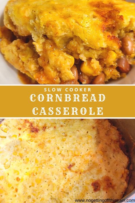 Jiffy Cornbread In Crockpot, Vegetarian Cornbread Casserole, Crockpot Cornbread Casserole, Cornbread Casserole Crockpot, Crockpot Corn Bread, Slow Cooker Cornbread, Crockpot Cornbread, Corn Casserole Crockpot, Beans Cornbread