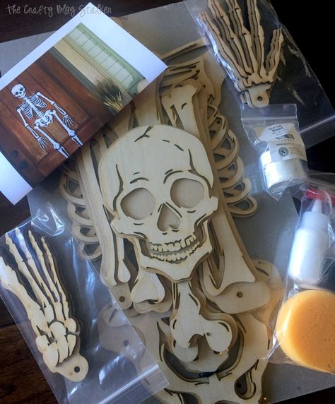 Mr. Bones | Craft Kit | Halloween | Skeleton | Laser Cut Wood | Home Decor Bones Craft, Apostrophe S, Wood Skeleton, Full Skeleton, Diy Skeleton, Mr Bones, Halloween Skeleton Decorations, School Preparation, S Craft