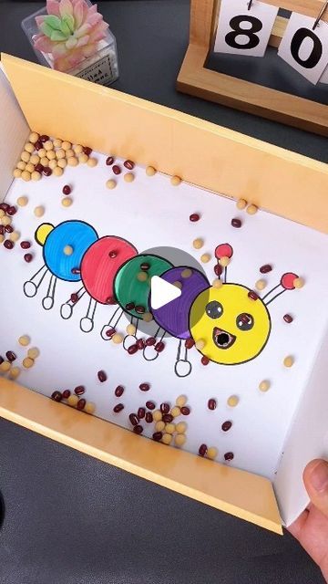 paper crafts creator on Instagram: ""Create a Caterpillar Eating Peanut Craft Using a Shoe Box!"

#shoeboxcrafts #kidscrafts #parentchildcrafts #creativeprojects #handmadediy #upcycling #familyfun #caterpillarcraft #diyart #handmadeart" Shoe Box Craft Ideas, Shoe Box Crafts Diy, Shoe Box Crafts For Kids, Shoe Box Diy Crafts, Shoe Box Bedroom Project, Peanut Craft, Box Crafts For Kids, Shoe Box Crafts, Interesting Crafts