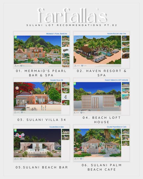 Sims 4 Aesthetic Build, Sims 4 Gallery Lots, Sims 4 Lots Cc, Sims 4 Sulani, Sims 4 Save File, Sims Gallery, French Townhouse, Beach Loft, Ts4 Lots